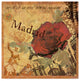 Art Licensing Studio 'Latitude And Longitude Travel To Madrid' Canvas Art