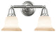 Hudson Glen 2-Light Bathroom Light, Satin Nickel