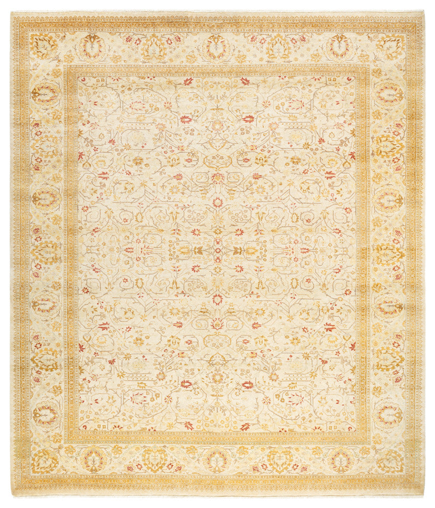 David, One-of-a-Kind Hand-Knotted Area Rug, Ivory, 8' 3"x10' 5"