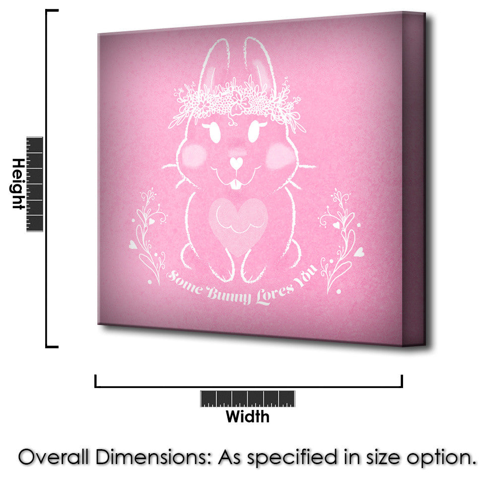 Ready2HangArt ''Some Bunny Loves You'' Canvas Art, (Xs) 12" Hx12" W
