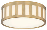 Crystorama Lighting Group KEN-2203 Kendal 3 Light 14"W Flush - Vibrant Gold