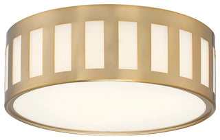 Crystorama Lighting Group KEN-2203 Kendal 3 Light 14"W Flush - Vibrant Gold