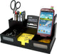 Desk Organizer with Smart Phone Holder, Black