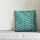 Oval Pattern, Blue Throw Pillow, 16"x16"