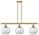 Innovations Lighting 516-3I-SG-G122-8 Athens 3 Light 36" Island Light