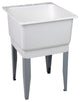 Mustee 14 UtilatubÂ® Floor Mount Laundry/Utility Tub, 23" x 25", White