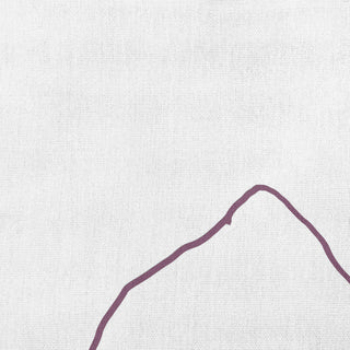 Petal Lines Decorative Throw Pillow, Purple/White, 26x26"