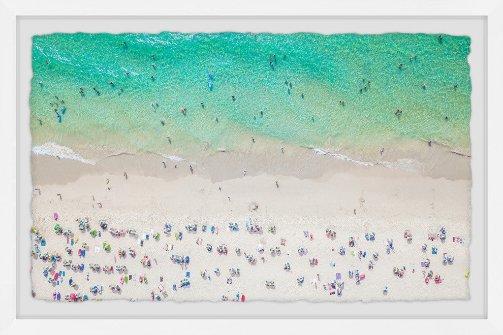 "Beach Destination" Framed Painting Print, 30x20