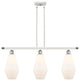 Innovations 516-3I-WPC-G651-7 3-Light Island Light, White, Polished Chrome