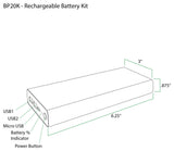43" Tru-Slim Gallery Light, Chrome With Rechargeable Battery