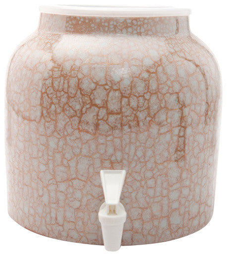 Goldwell Designs Marble Water Dispenser Crock, Gold