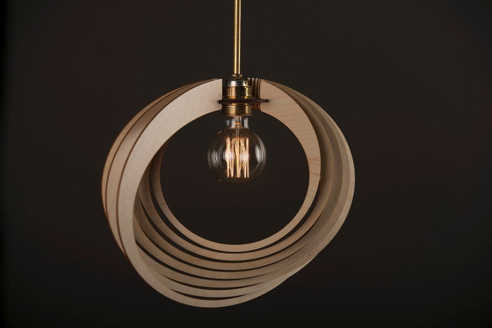 Saturn ring 1-light pendant 20" Width Modern light pendant