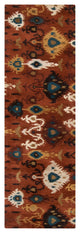 Surya Surroundings SUR-1011 9'x13' Rug, Burnt Orange/White/Brown/Dark Green/Tan