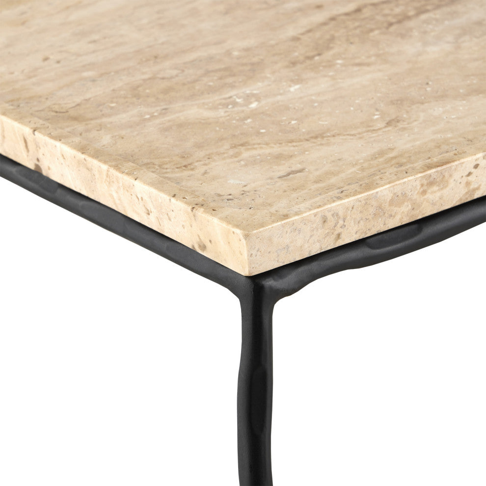 Boyles Travertine Console Table