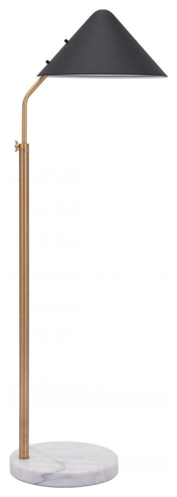 Pike Floor Lamp Black & White