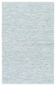 Jamie Hides and Leather Teal, Silver Gray Area Rug, 2'x3'