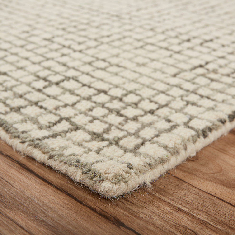 Jungle Grid Area Rug, 9'x12'