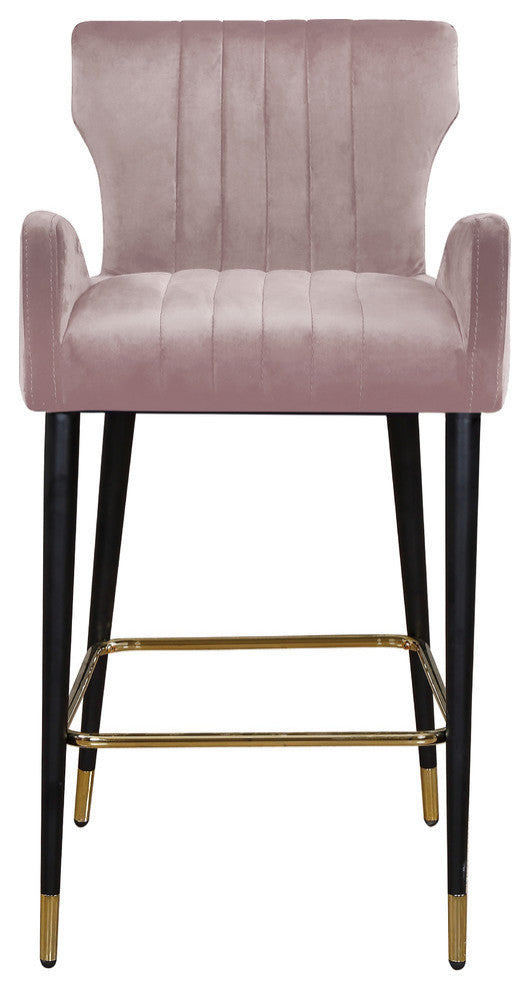 Luxe Velvet Stool (Set of 2), Pink