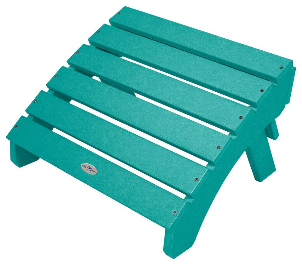 Folding Adirondack Ottoman, Seashell Blue