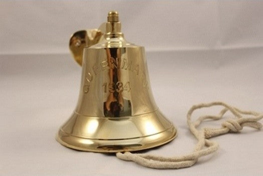 Queen Mary Brass Bell With Bracket