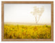 Dreams of Goldenrod and Fog Landscape Framed Photo Paper Wall Art Prints, Red Oak, 12" X 18"