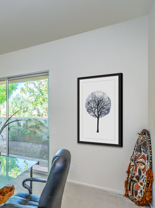 "Midnight Elm I" Framed Painting Print, 12x18