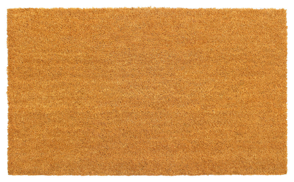 RugSmith Natural Machine Tufted Plain Doormat, 36" x 60"