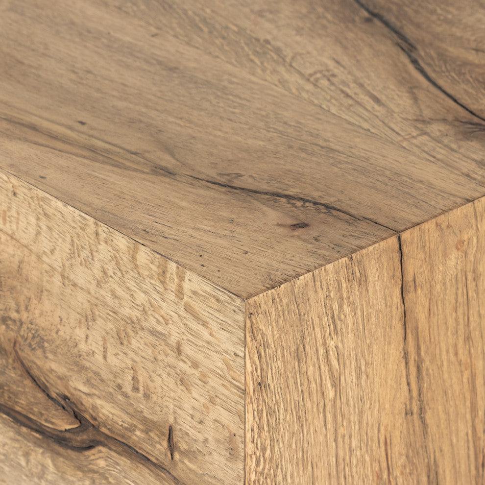 Bingham Console Table, Rustic Oak Veneer