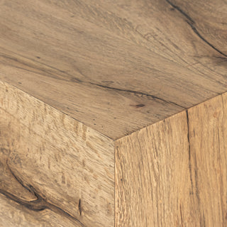 Bingham Console Table, Rustic Oak Veneer