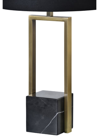 Arla Black Marble Table Lamp