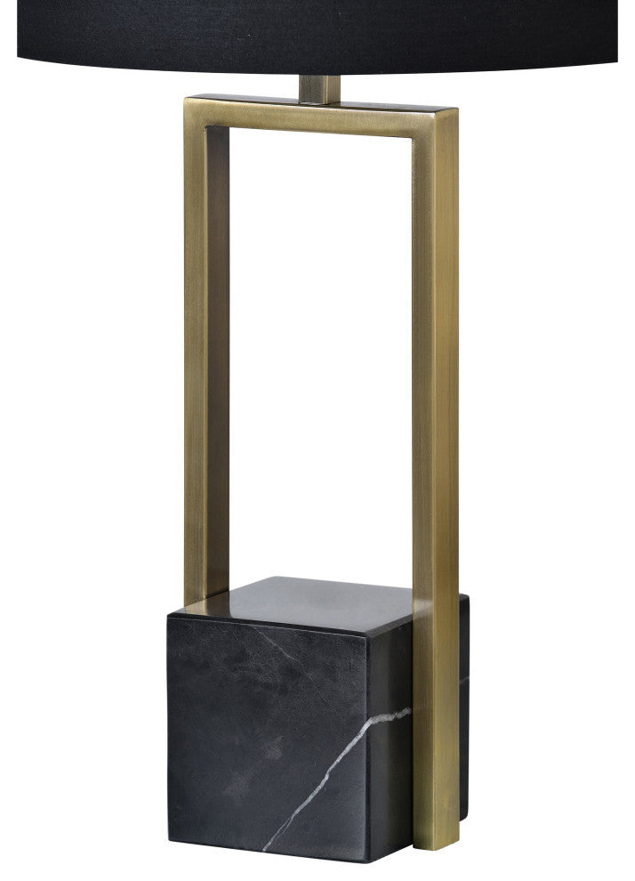 Arla Black Marble Table Lamp