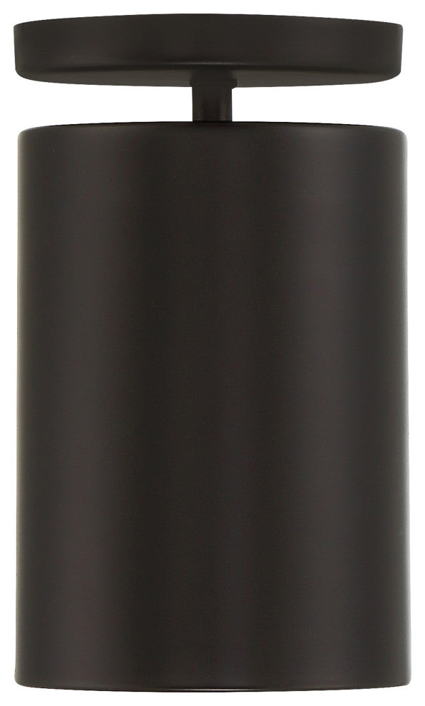 Pint Outdoor LED Flush Mount, Matte Black