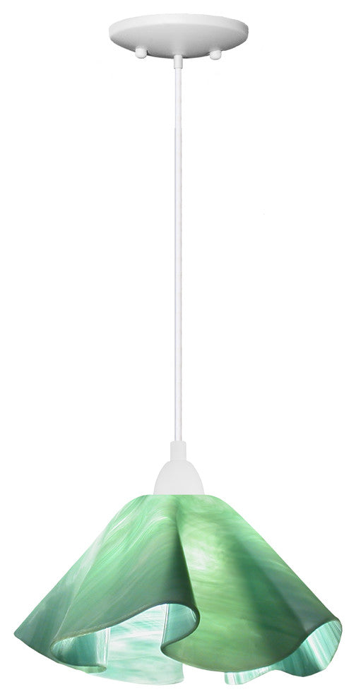 Jezebel Radiance Lily Large Pendant, Seafoam Green