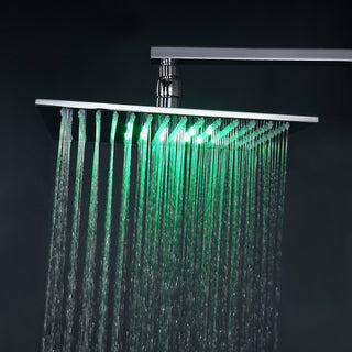 10" Wall Mount digital thermostatic shower Temperature display LED Shower Set
