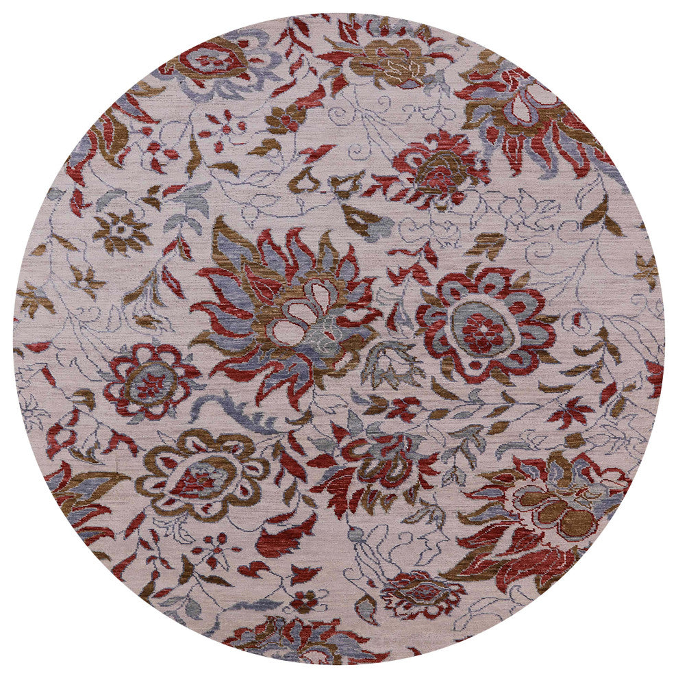 Ahgly Company Indoor Round Mid-Century Modern Area Rugs, 8' Round
