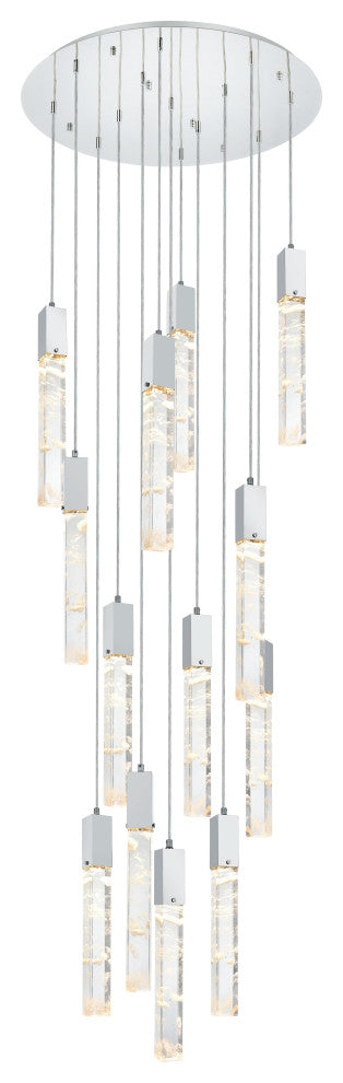 Home Living 30" Chandelier, Chrome