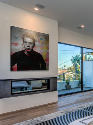"James Dean - Torn" Fine Art Canvas Print, 40"x40"
