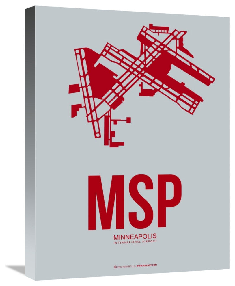 "MSP Minneapolis Poster 3" Fine Art Print