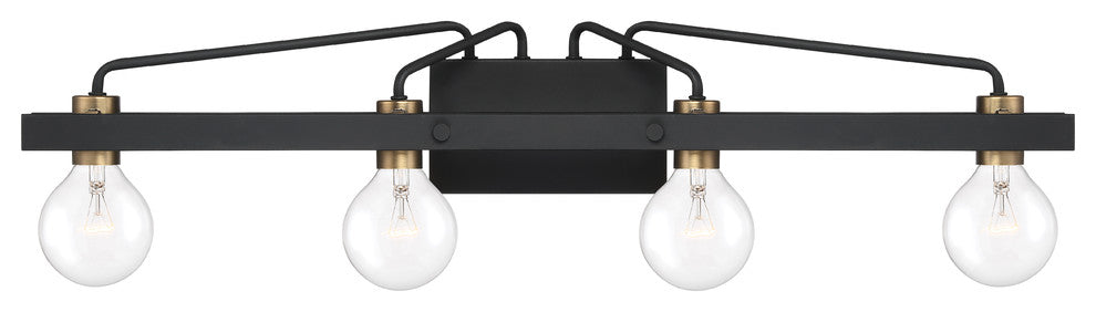 Ravella 3 Light Bath, Black, Large