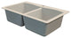 33-in x 22-in Drop-in Aversa Granite Kitchen Sink in Cafe Latte