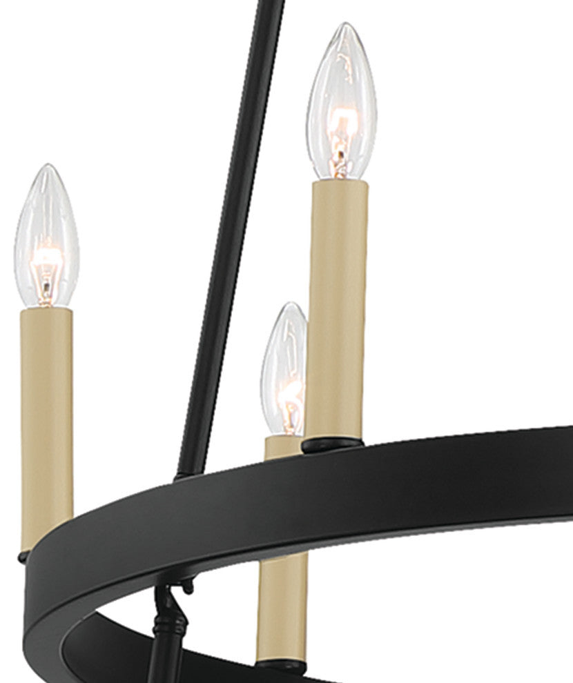 26-Light Candle Style Wagon Wheel Chandelier