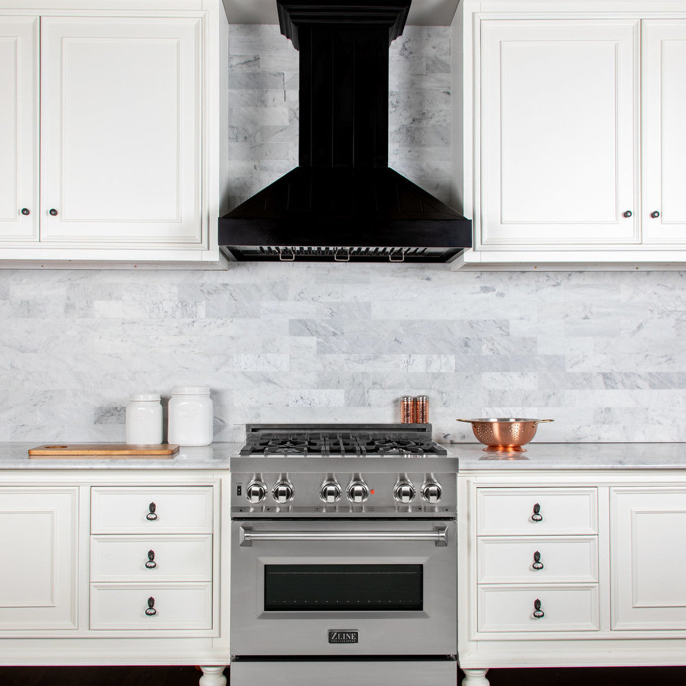 ZLINE 30" Wooden Wall Mount Range Hood in Black (KPCC-30)