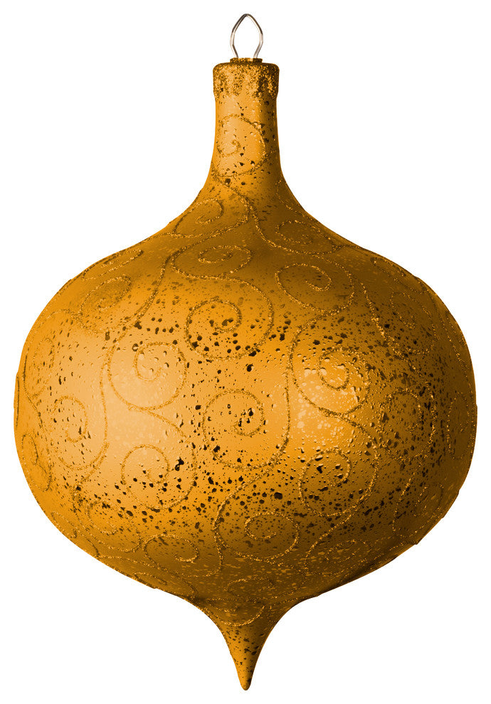 300Mm 12" Gold Onion Ornament