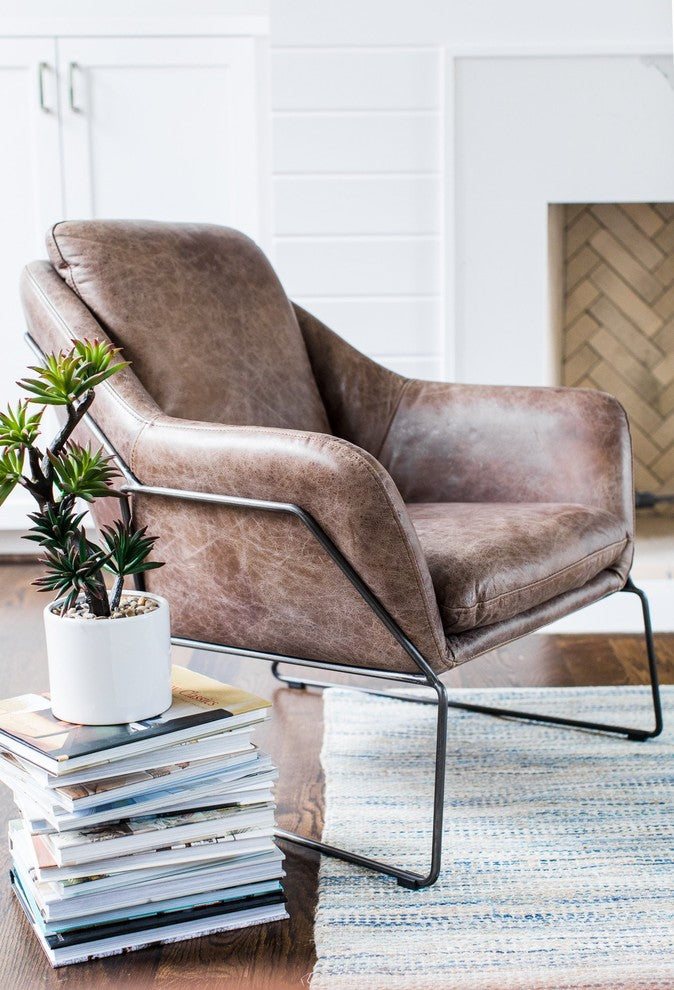 Lionel Leather Lounge Chair