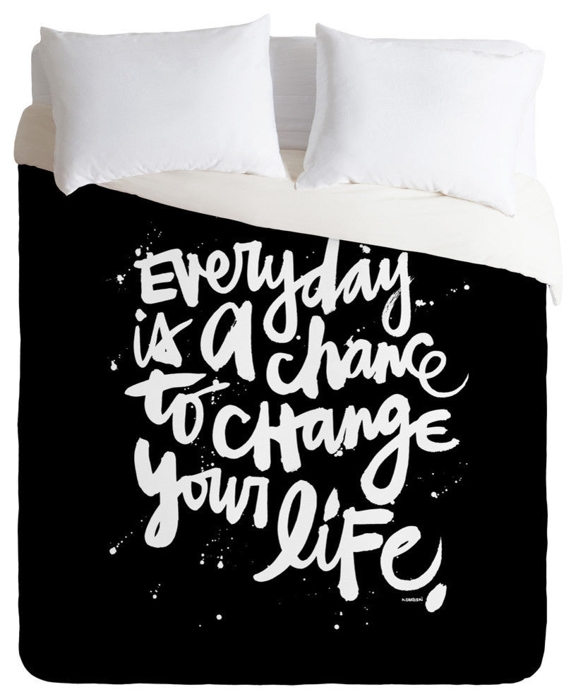 Deny Designs Kal Barteski Change Your Life Duvet Cover - Lightweight