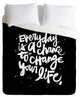 Deny Designs Kal Barteski Change Your Life Duvet Cover - Lightweight