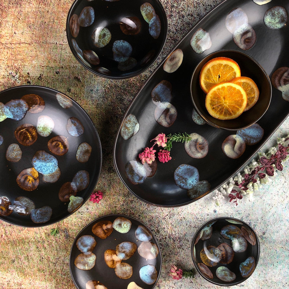 Dappled Large Oval Platter