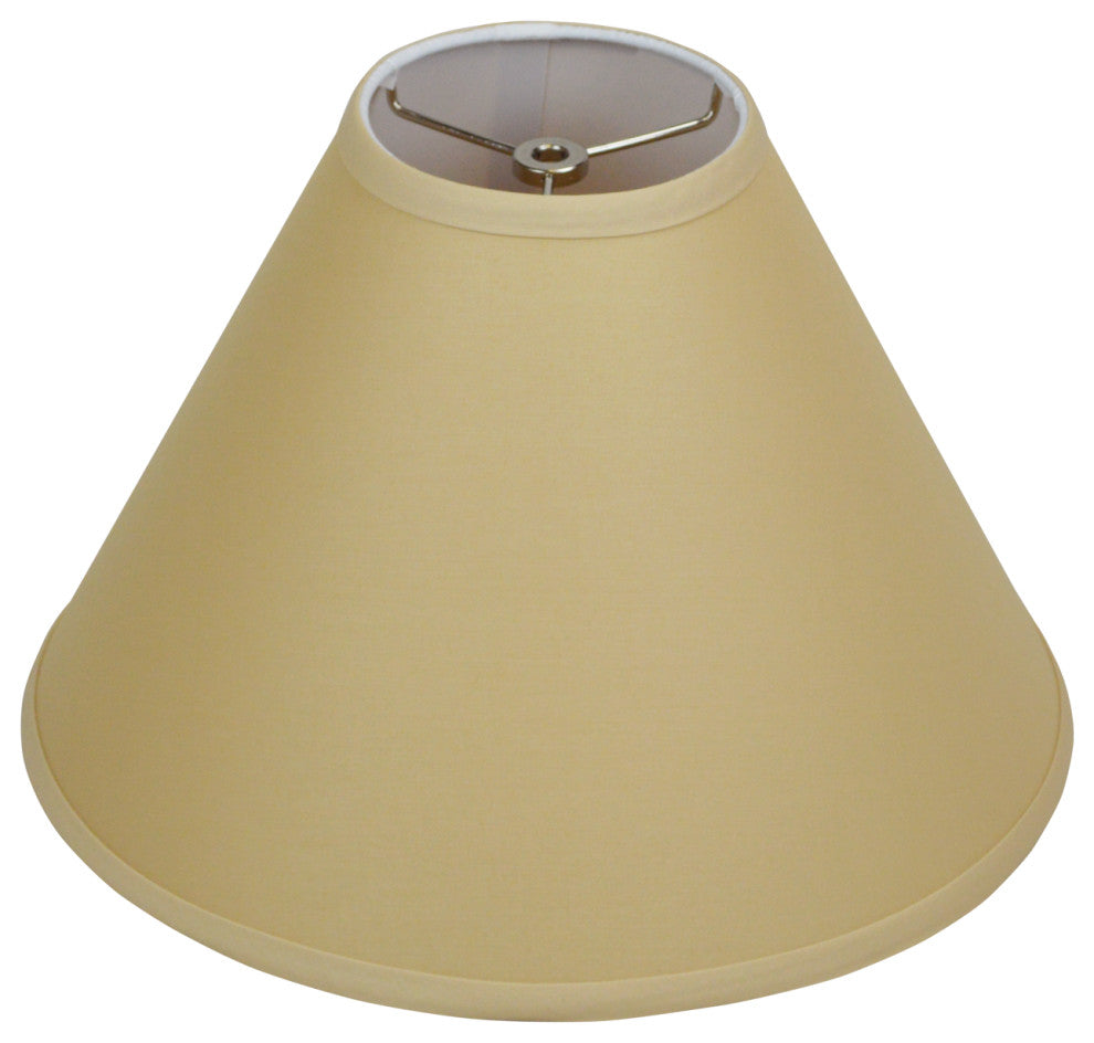 Fenchel Shades 5"x14"x10" Spider Attachment Empire Lamp Shade, Linen Khaki