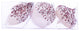 Vickerman Mc190711 White Beaded Christmas Ornament Set, Set of 3