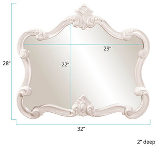 Howard Elliott Veruca Mirror, White